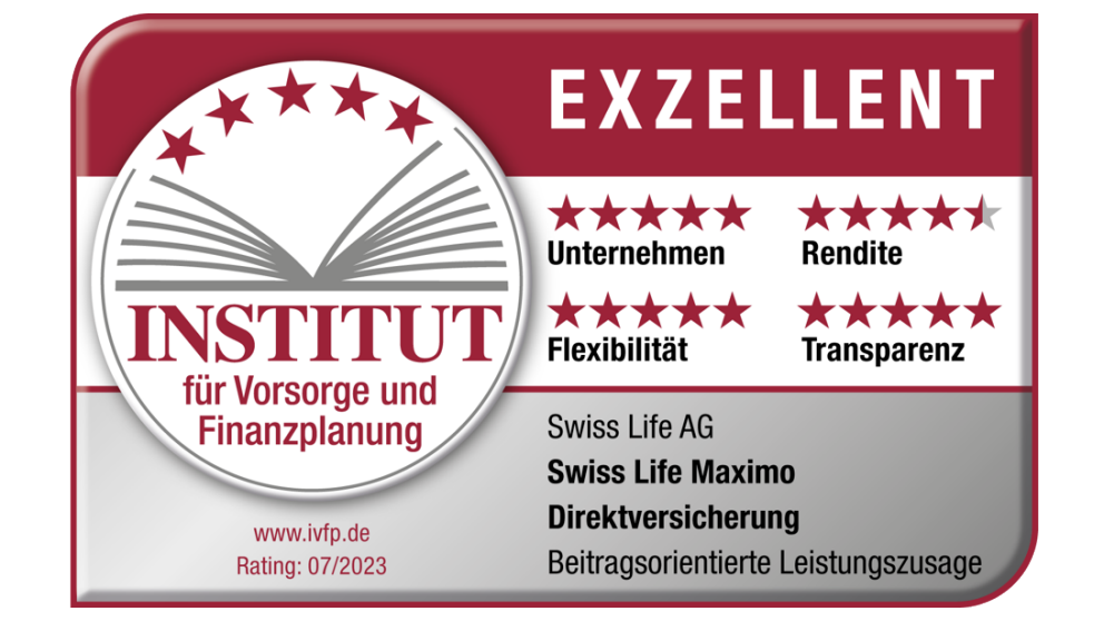 Swiss Life Maximo Direktversicherung | IVFP, Rating 07/2022