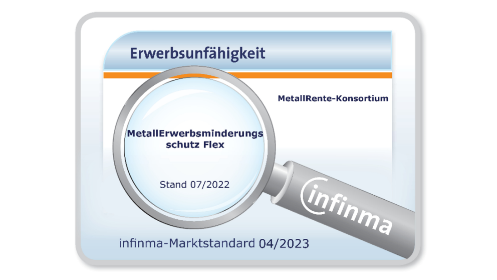 infinma EU-Marktstandards | MetallErwerbsminderungsschutz Flex