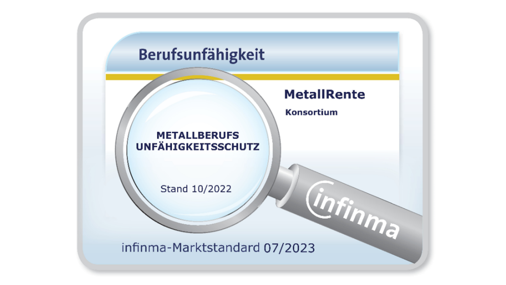 infinma BU-Marktstandards | MetallBerufsunfähigkeitsschutz