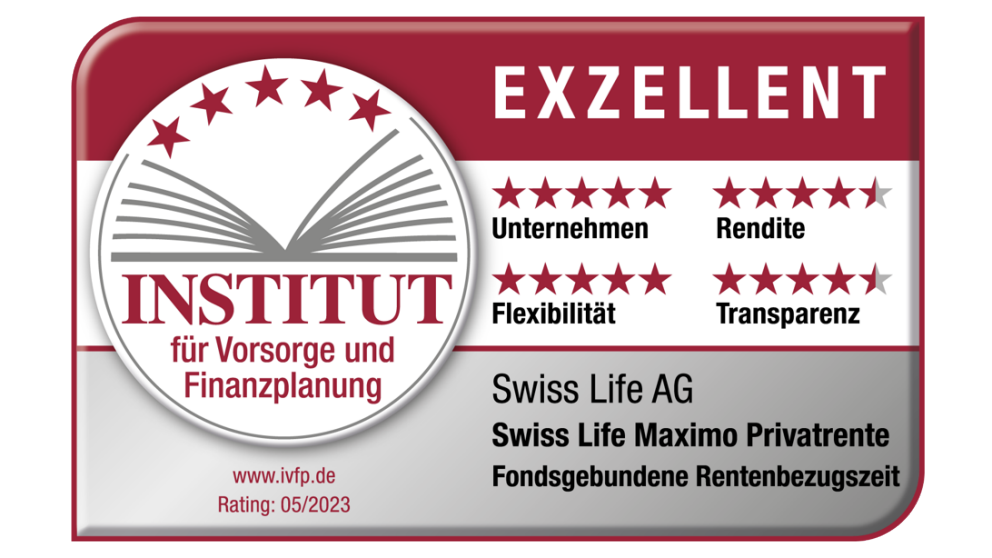 Swiss Life Maximo Privatrente | IVFP, Rating 08/2021