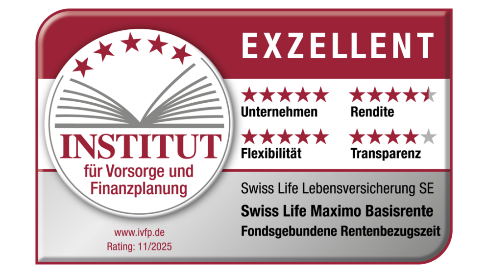 Swiss Life Maximo Basisrente | IVFP, Rating 11/2025