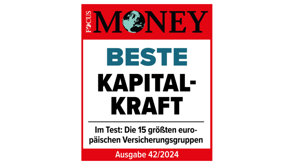 Focus Money | Das Fachmagazin Focus Money bewertet in der Ausgabe 30/2022 Swiss Life mit der Note 1,33 und vergibt die Auszeichnung "Beste Kapitalkraft" (Bestnote 2x vergeben).