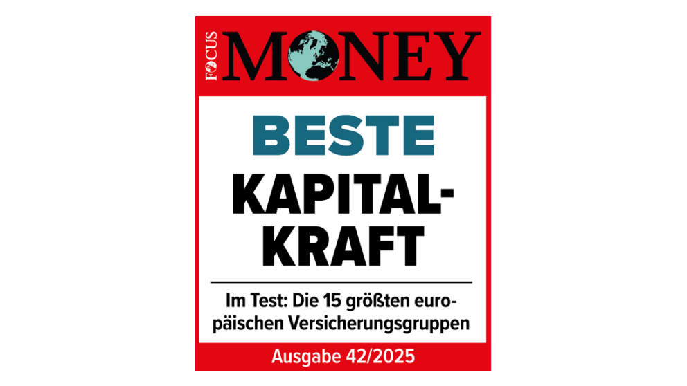 Focus Money | Das Fachmagazin Focus Money bewertet in der Ausgabe 42/2025 Swiss Life mit der Gesamtnote 1,33 und vergibt die Auszeichnung „Beste Kapitalkraft“.