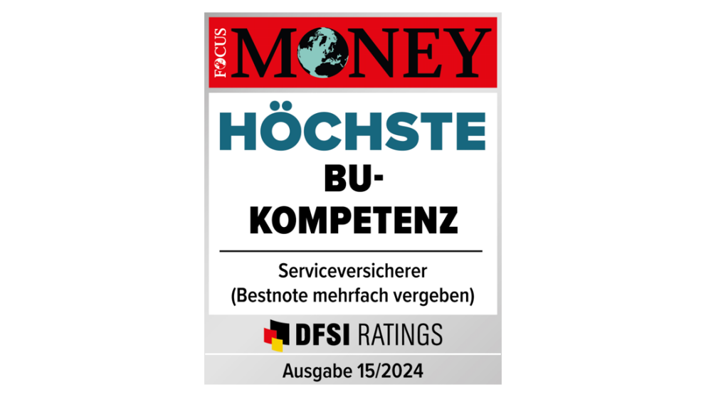 Focus Money | Höchste BU-Kompetenz (Bestnote mehrfach vergeben) | Ausgabe 15/2022