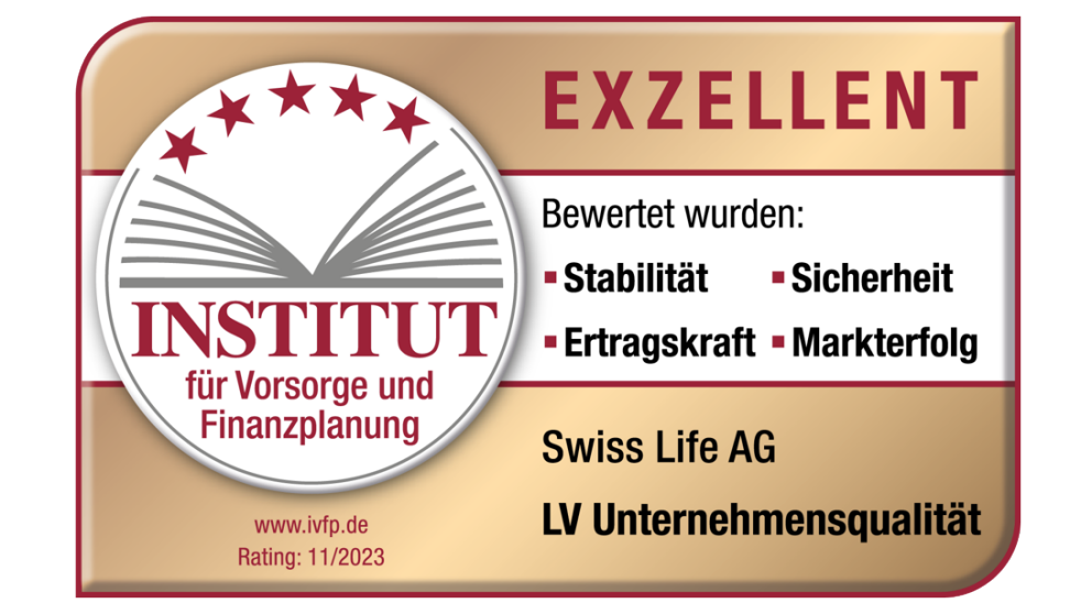 Swiss Life AG LV Unternehmensqualität | IVFP, Rating 12/2021