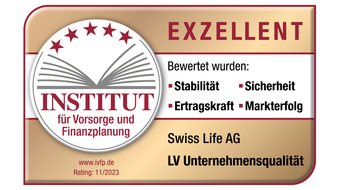Siegel LV Unternehmensqualität Swiss Life