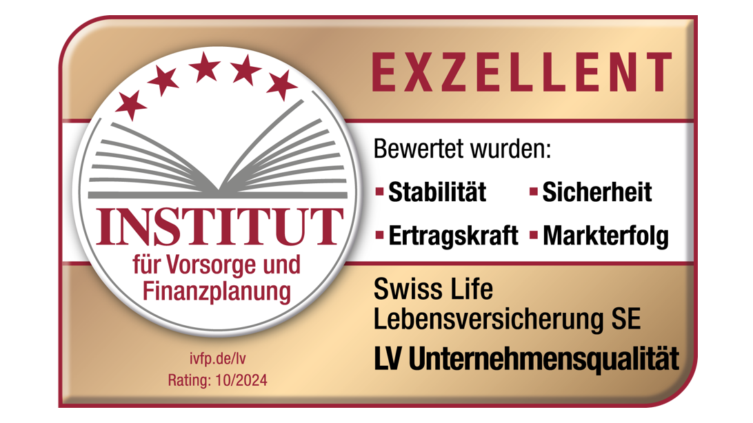 Siegel IVFP Exzellent für LV Unternehmensqualität