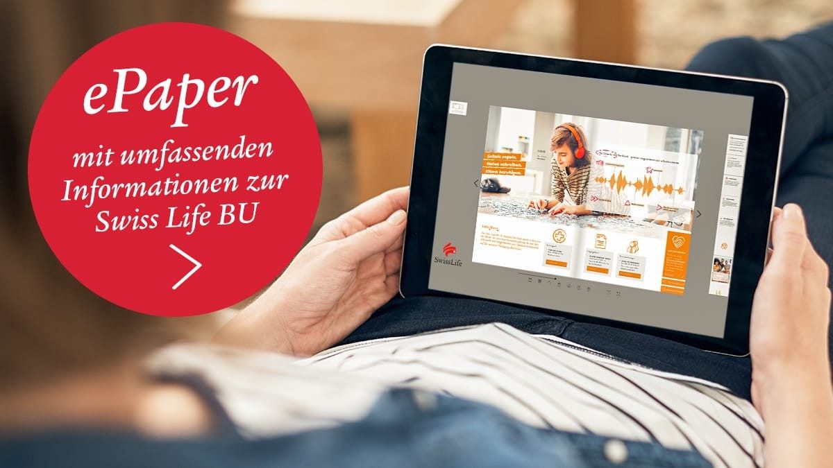 Link zu ePaper Swiss Life Berufsunfähigkeit